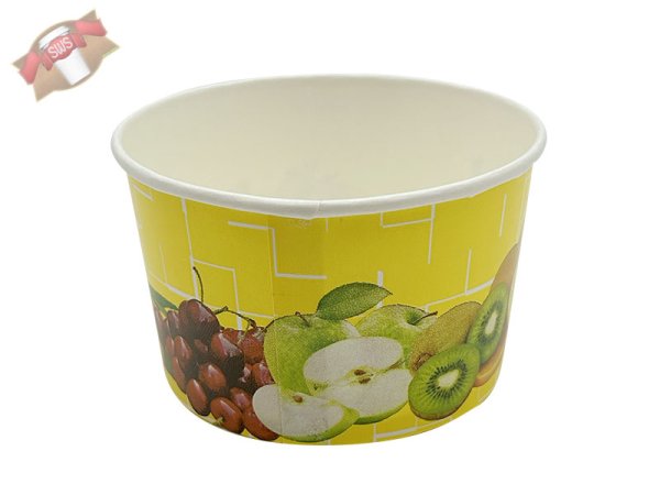 50 Stk. Becher Eisbecher B 200 Früchte gelb